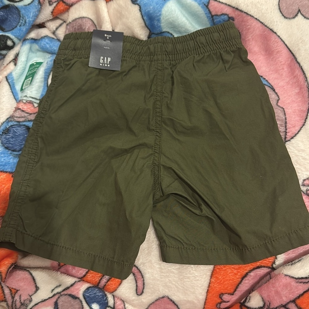 GAP Kids Olive Green Pull on Shorts - Picture 2 of 3
